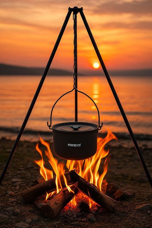 Monicamp Kamp Tenceresi 4,2 Litre Su Isıtma ve Yemek Pişirme XXL Tencere