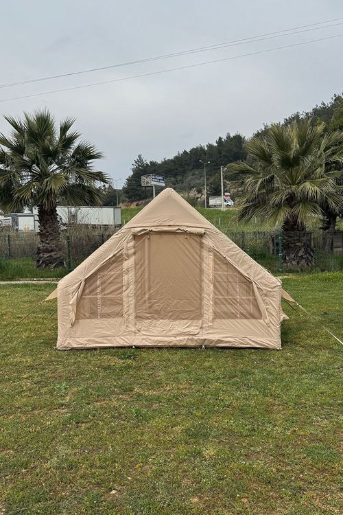 Monicamp 6 Kişilik 4 Mevsim Şişme Kamp Çadırı 6m2 300cm x 200cm x 210cm 420D Kumaş Manuel Pompalı